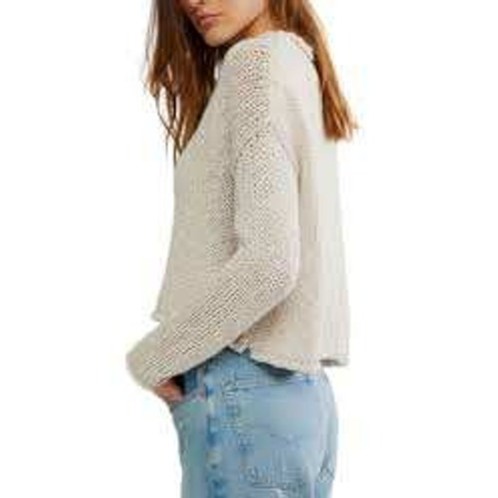POL beachy sweater sm midweight crewneck loose baggy fit vacation pullover euc